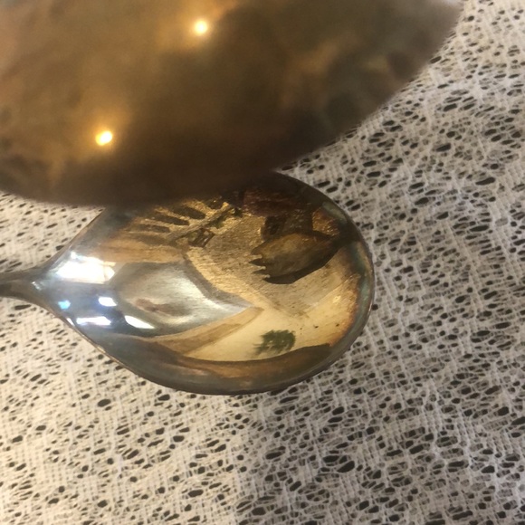 Vintage Silverplate E.P. Zinc Tongs Salad Pastry Sandwich Cake Server - Picture 8 of 9